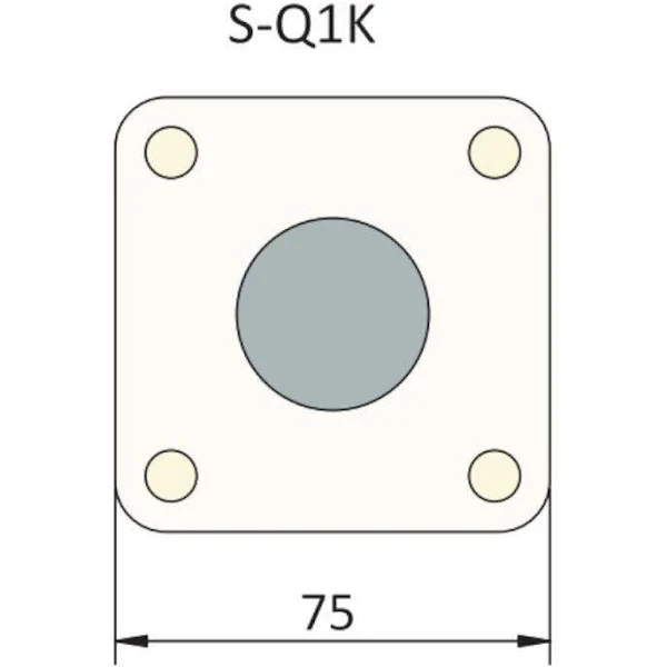 Caixa Botoeira Com 1 Furo 75x75x57,5mm (22,5Mm) SQ2K Steck - Image 4