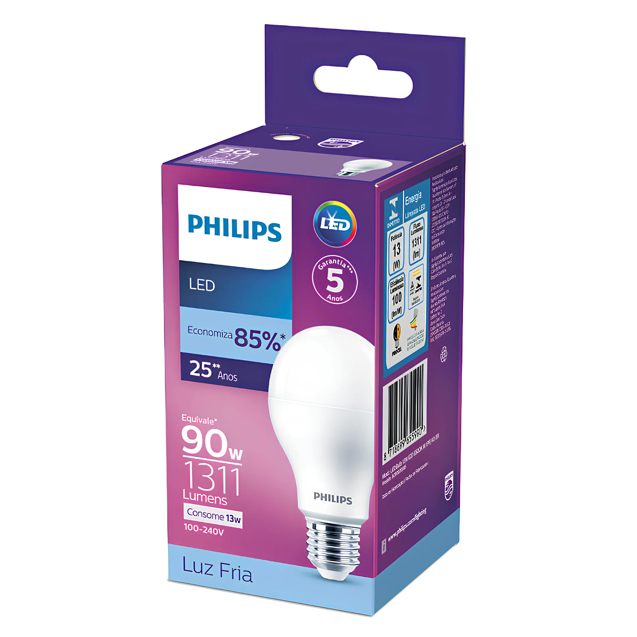 Lampada Led Bulbo 13W 1311Lm 180° Bivolt E27 Philips - Image 11