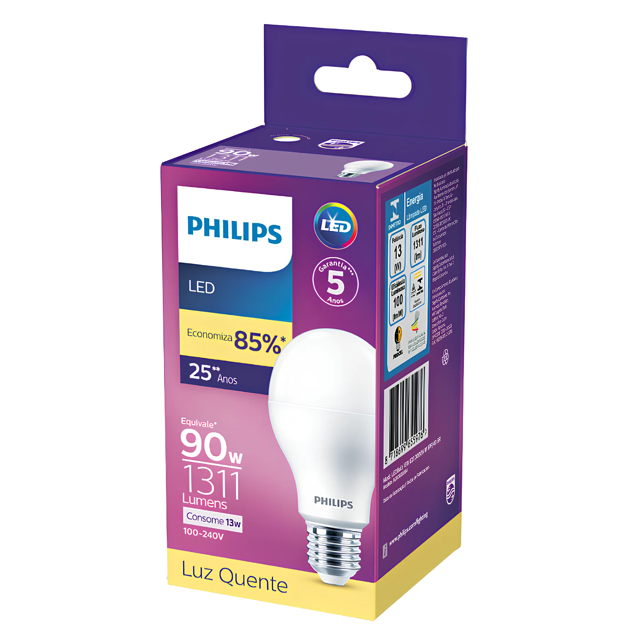 Lampada Led Bulbo 13W 1311Lm 180° Bivolt E27 Philips - Image 15