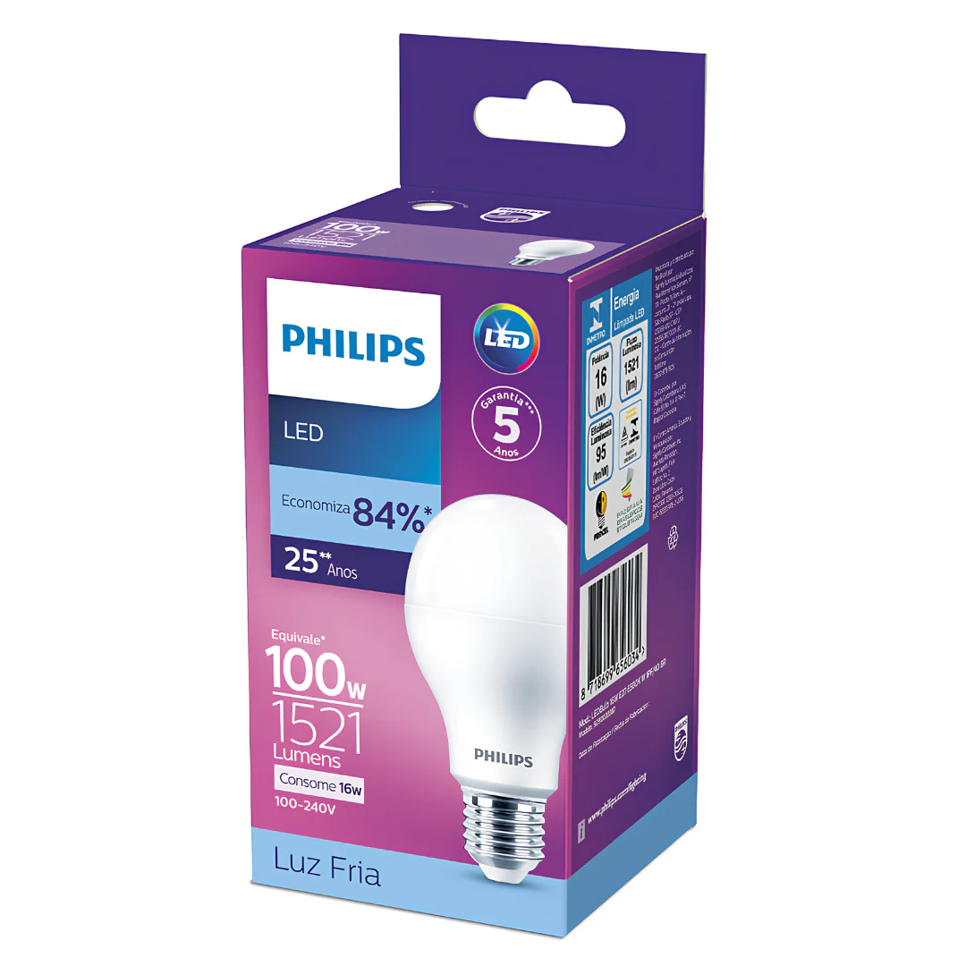Lampada Led Bulbo 16W 1521Lm 180° Bivolt E27 Philips - Image 11