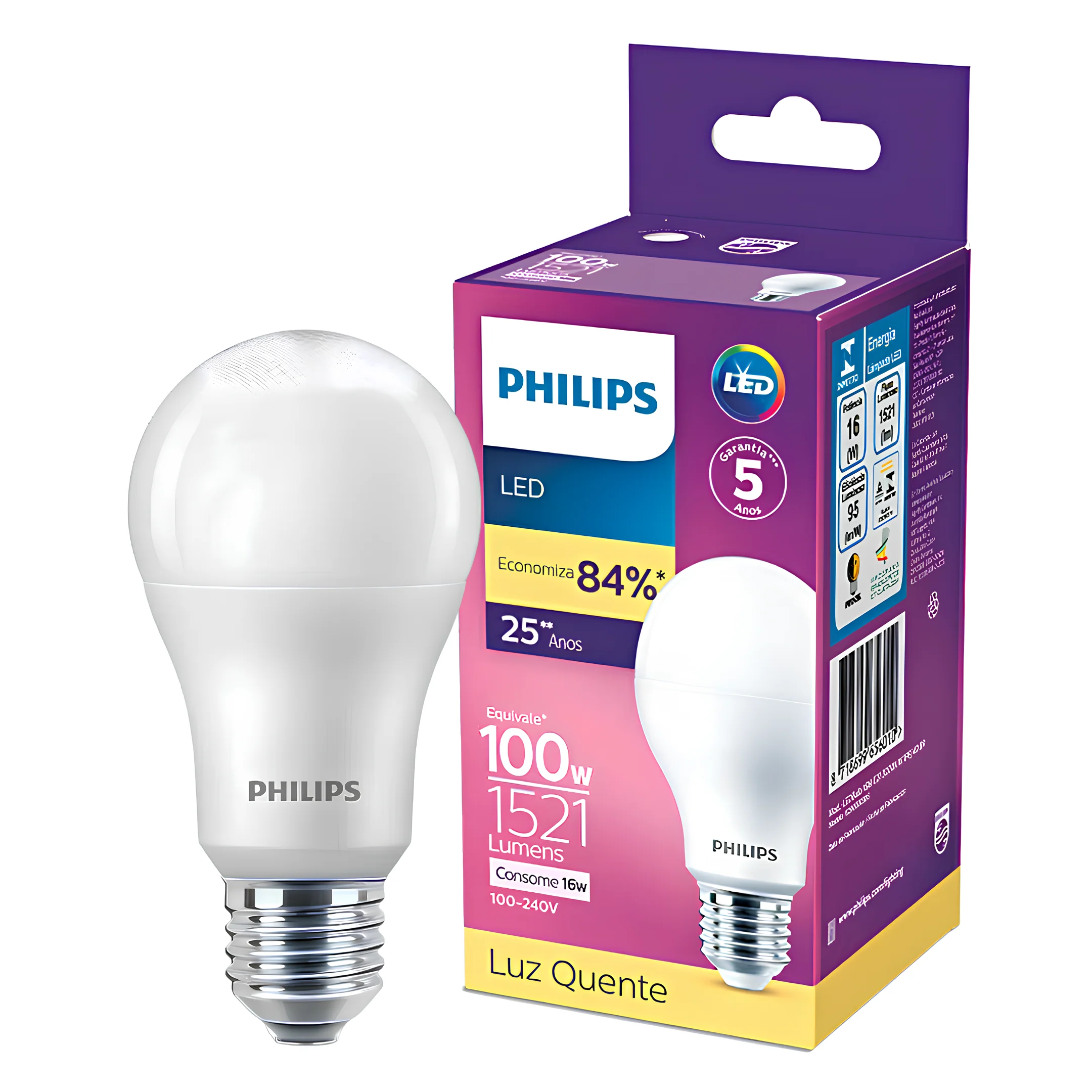 Lampada Led Bulbo 16W 1521Lm 180° Bivolt E27 Philips - Image 18