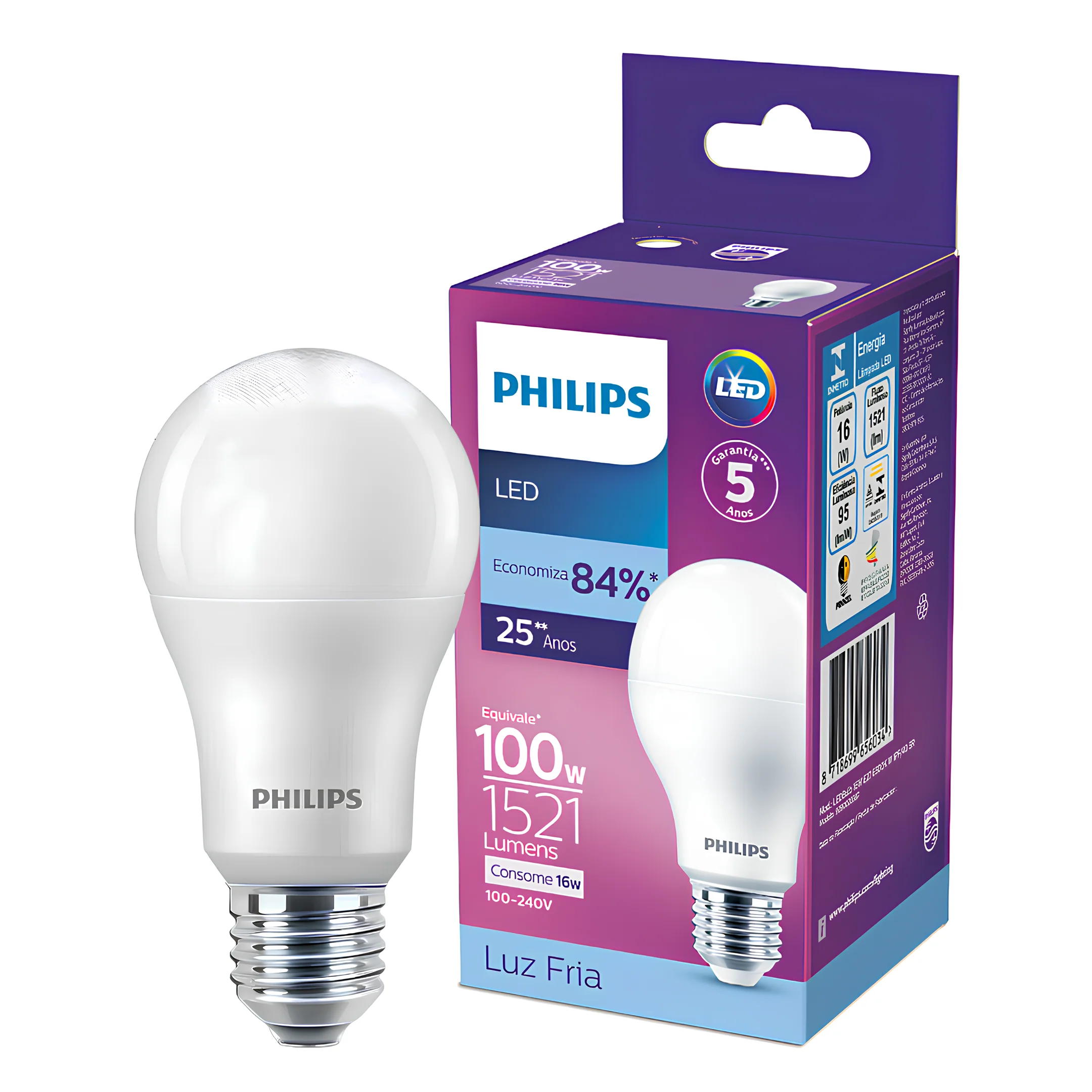 Lampada Led Bulbo 16W 1521Lm 180° Bivolt E27 Philips - Image 24