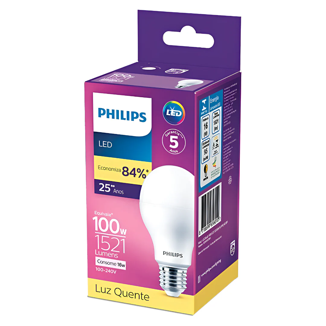 Lampada Led Bulbo 16W 1521Lm 180° Bivolt E27 Philips - Image 3
