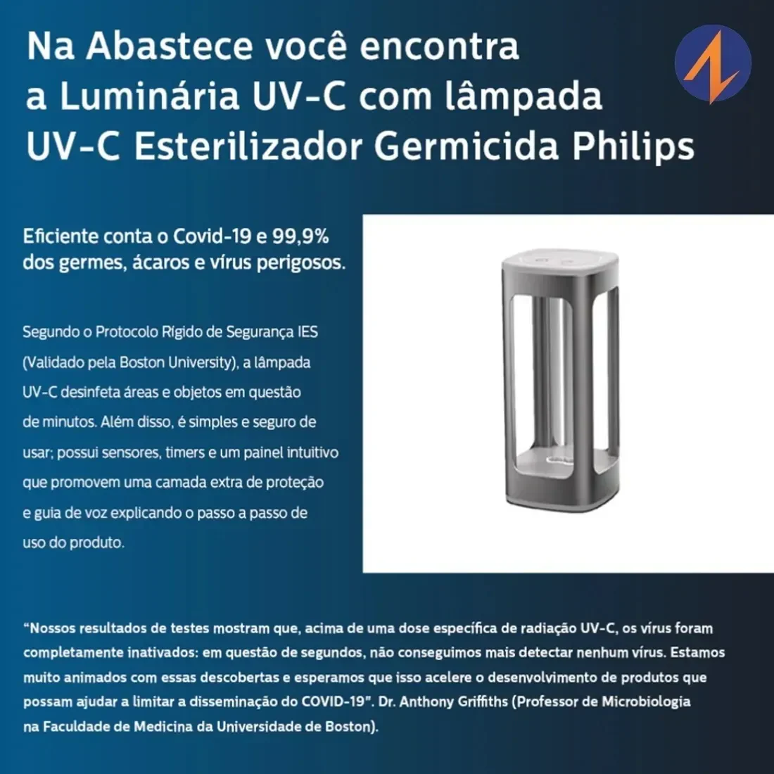 Luminaria De Mesa UV-C De Desinfecção Germicida 24W Philips - Image 14