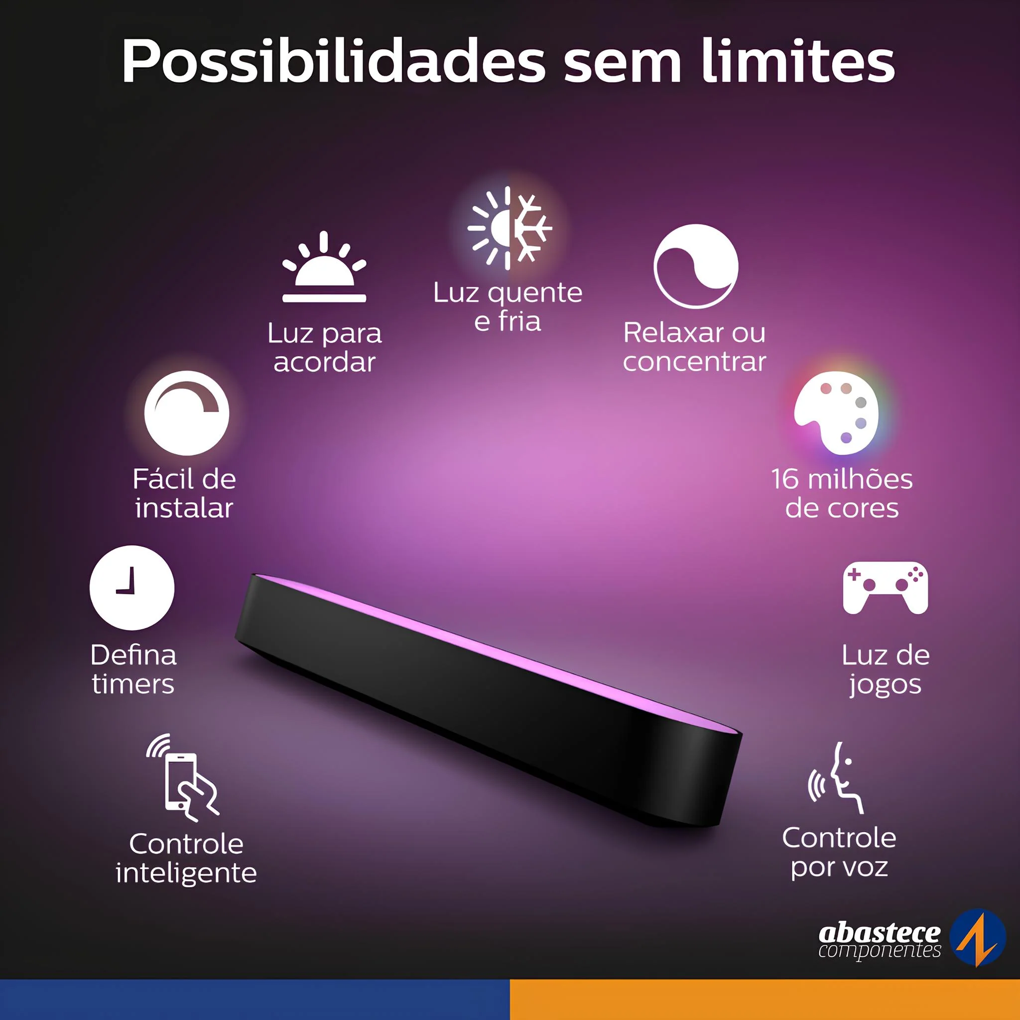 Philips Hue Play Light Bar Extensão Color Ambiance Smart - Image 17