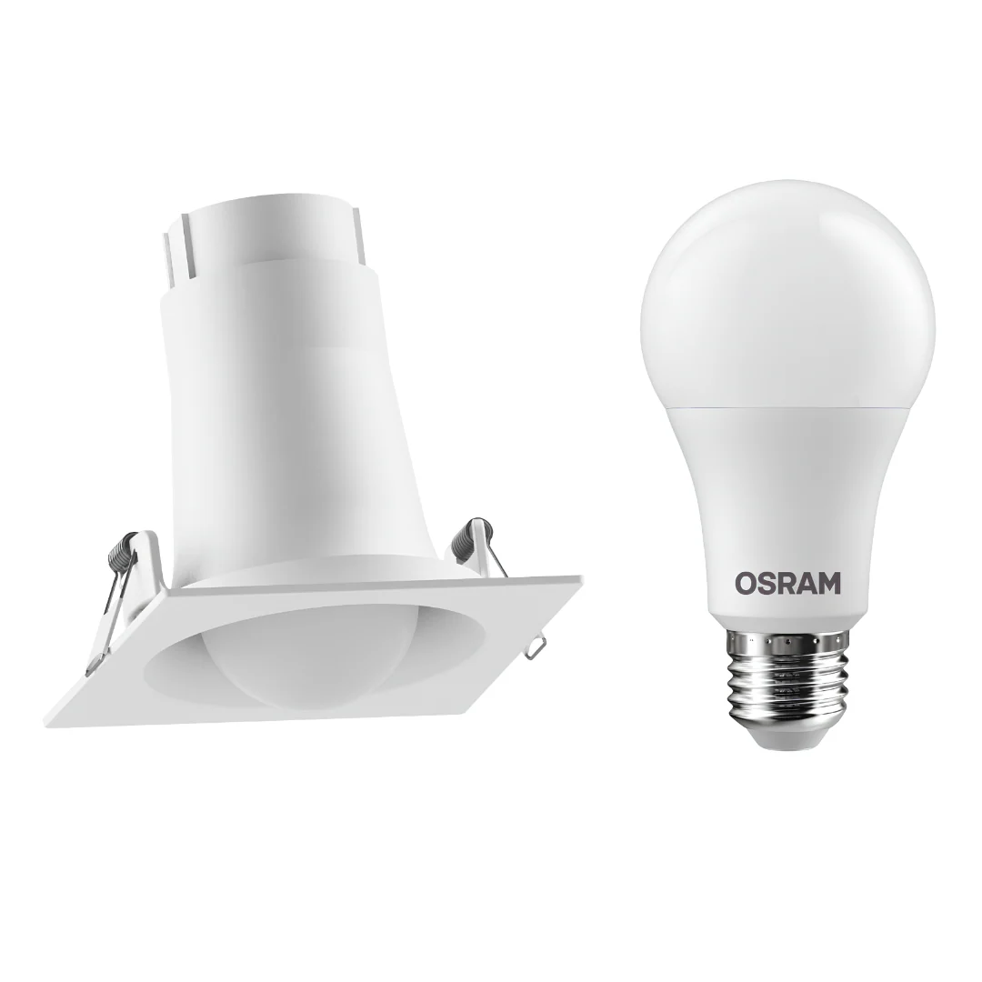 Spot Quadrado Embutir Branco Bulbo 8,5W 1018Lm Bivolt Osram - Image 5