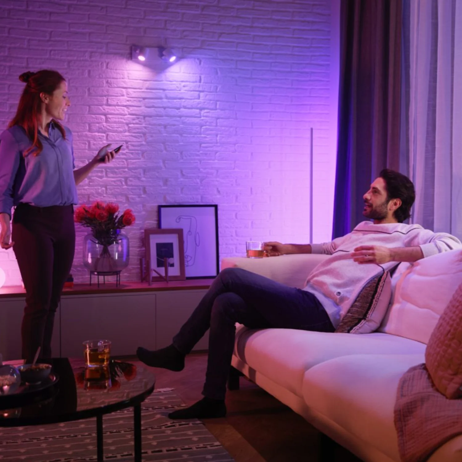 Spot Embutir Quadrado Recuado branco Philips Hue Smart Rgb - Image 15